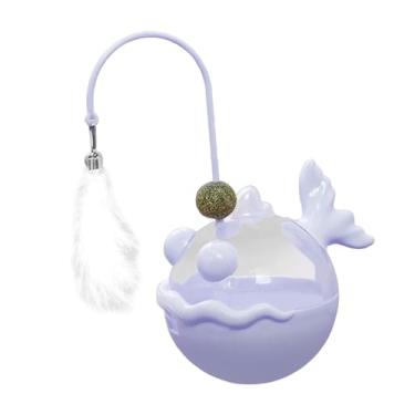 Imagem de Generic Brinquedo para Gatos com Dispenser de Comida E Copo Interativo, Roxo