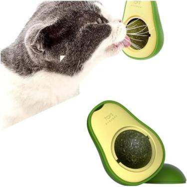 Imagem de Brinquedo Interativo para Gatos em Formato de Abacate, Catnip Ball