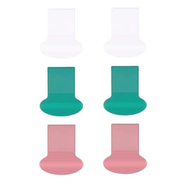 Imagem de IEUDNS 6x Alças de elevação para assento de vaso sanitário Ferramentas de elevação Acessório de banheiro adesivo sem toque Elevadores de tampa de vaso