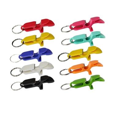 Imagem de Chaveiro abridor de garrafa ferramenta de espingarda de cerveja - pacote com 10 - Cores mistas - ferramenta de espingarda de cerveja - ótimo para festas, lembrancinhas de festa, presente, acessórios