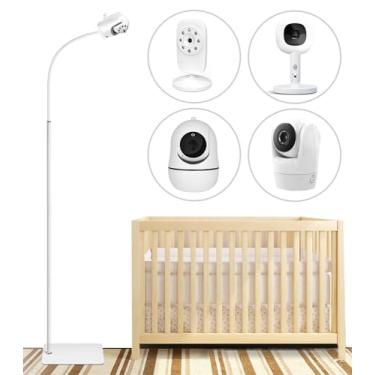 Imagem de 2 Pack Flexible Clip clamp Mount for Eufy Spaceview, Spaceview Pro and Spaceview S Baby Monitor Mount No Tools or Wall Damage Required Baby Monitors Holder Baby Camera Stand for Crib