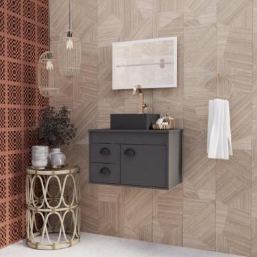 Imagem de Gabinete para Banheiro com Cuba 63cm em Mdf - Riverzza