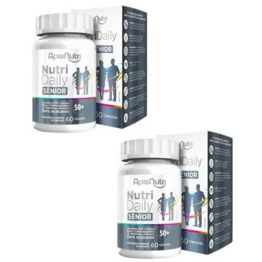 Imagem de 2X NutriDaily Senior Polivitamínico 500mg 60 Cápsulas ApisNutri