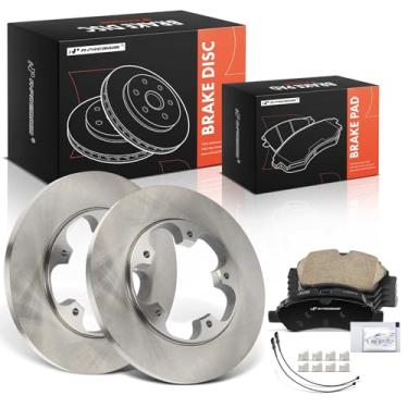 Imagem de A-Premium Kit De Rotores Freio A Disco Traseiro 12,13" (308 Mm) + Pastilhas Cerâmica Compatíveis Com Modelos Ford Selecionados - Transit-150, Transit-250, Transit-350 2015-2019, Hd 2019, Roda Única