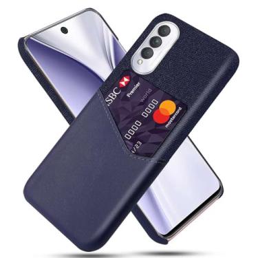 Imagem de Capa para Honor X20 SE,Anti-deslizamento,Proteção contra quedas de 360°,Resistência à impressão digital,Tela e caso de couro PU com 1 slot de cartão atrás-Blue