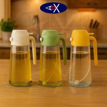 Imagem de Kit 3 Frascos Galheteiros 2 em 1 Dosador e Spray Óleo, Azeite, vinagre