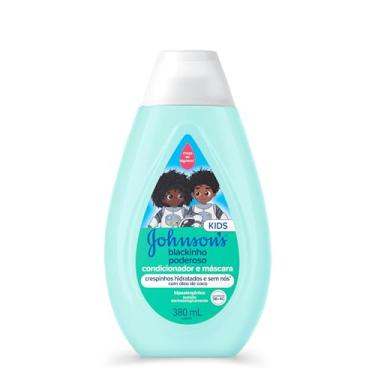 Imagem de Johnson's Baby Condicionador Infantil Para Cabelos Crespos Blackinho Poderoso, 380mL