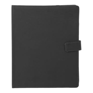 Imagem de Pasta de partituras A4 3 Ring Piano Binder Universal com números de página para Banda Orquestra Coro Estudantes Música Entusiastas PU Couro Material PVC 30 Folhas 60 Páginas (Preto)