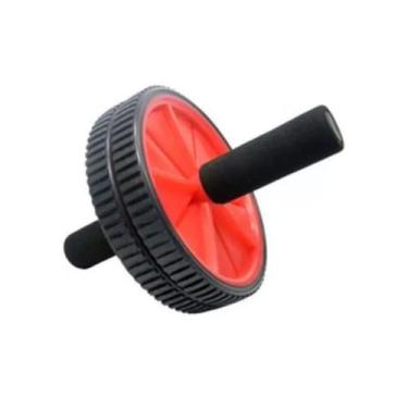 Imagem de Roda de Exercício Abdominal Para Treinos Fitness(Vermelho)