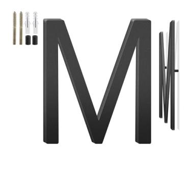 Imagem de Números de casa flutuantes de 10 cm e letras de metal para placas externas, números de casa para fora, letras de endereço de alumínio e números para porta, caixa de correio, jardim, perfeito para casa