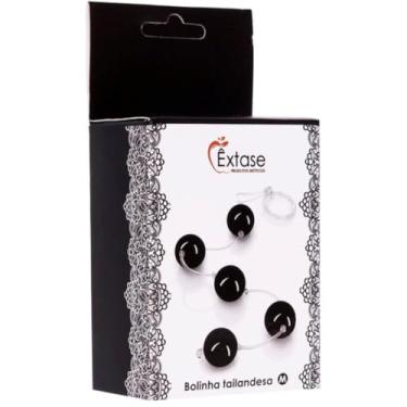 Imagem de Bolinha Tailandesa M Em Acrílico Com Fio Em Silicone Acessório Íntimo com 5 Bolas BT002-M (ROSA)