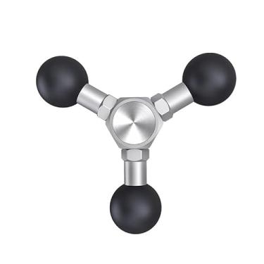 Imagem de iHYTOON 2025 Novo Adaptador De Cabeça Esférica 1" Com Três Bolas Compatível Braço Plugue Ranhura Dupla - Adequado Para Locomotivas, Tiro Esportivo E Uma Variedade Equipamentos Uso. (R20)