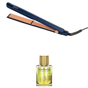 Imagem de Prancha Profissional Bivolt Gloss Blue Led Cabelo Brilhante - Taiff, B