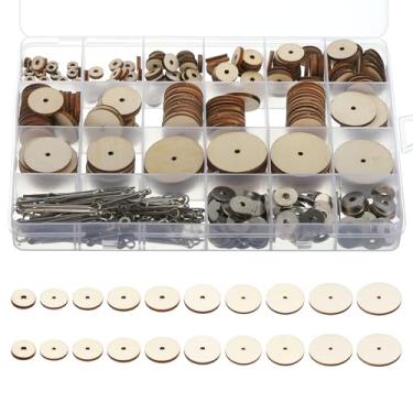 Imagem de PATIKIL Juntas de boneca de 6 mm-30 mm, 10 tamanhos, 110 conjuntos, conectores removíveis de contrapino e bandeja de fibra para membros de urso, acessórios de artesanato faça você mesmo