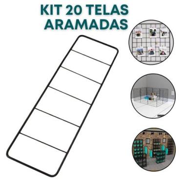 Imagem de 20 Tela Aramada 10x30cm Mural Criativo Fotos Inspirações Mood Board Or