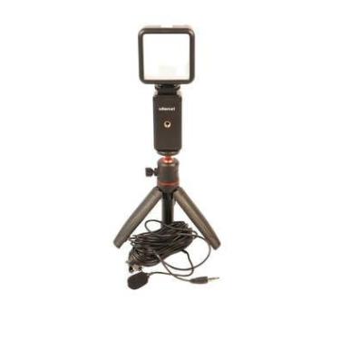 Imagem de Kit Live - Tripé Para Celular + Luz De Led + Microfone De Lapela