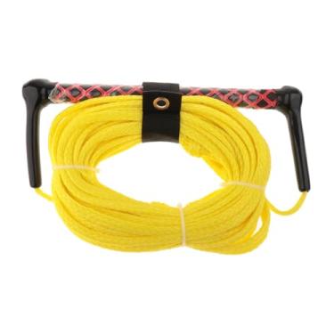 Imagem de simhoa Corda de reboque para esqui aquático, wakeboard, com alça, corda de reboque para esqui aquático de alta resistência, linha de surf para acessórios de, Corda Amarela