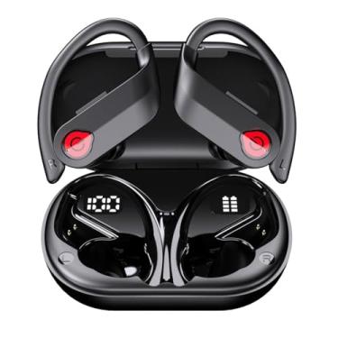Imagem de Fone de ouvido Bluetooth com cancelamento de ruído, estilo intra-auricular, bateria de longa duração, fone de ouvido esportivo sem fio de alta capacidade