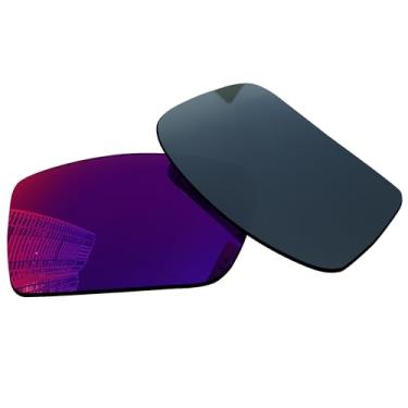 Imagem de Acefrog Lentes de reposição polarizadas de 1,5 mm para óculos de sol Oakley Gascan OO9014 60 mm, material atualizado, resistente a impactos - espelhado polarizado Midnight Sun - 1,5 mm