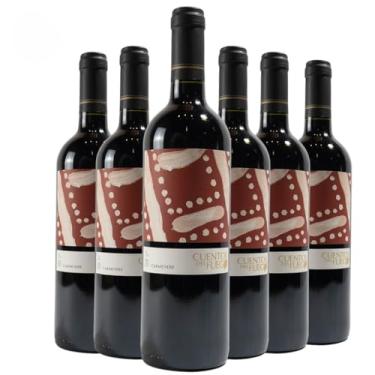 Imagem de Kit com 6 Vinhos Chilenos Tinto Seco Carmenere Cuentos del Fuego