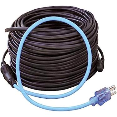 Imagem de Clear Power Kit de descongelamento de telhado e calha de 30,5 m, 500 W, 60 m, cabo de alimentação SJTW 18/3 com luz indicadora de energia, CPRH004