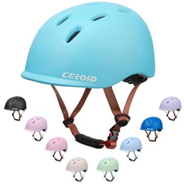 Imagem de CELOID Capacete de bicicleta infantil, capacetes de ciclismo para crianças de 5 a 8 anos, meninos e meninas, crianças, ajustável, multiesportivo, bicicleta, skate, patins, patins, patins, patins e