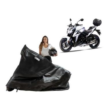Imagem de Capa Protetora Moto Suzuki GSX 750/ 1000 com Baú - Kahawai, Preto