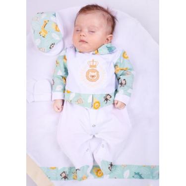 Imagem de Saída de Maternidade Menino João 04 peças Ursinho Savana - Maribaby En