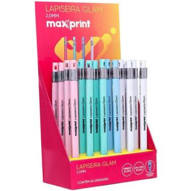Imagem de Lapiseira 2.0MM GLAM 4 Cores C/APONTADOR - Maxprint
