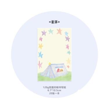 Imagem de Blocos De Notas M5 Estilo Coreano Com 20 Folhas, Papel Decorativo Flor