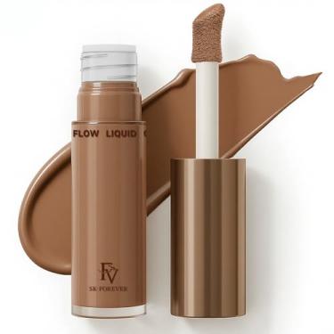 Imagem de FV Contorno líquido e bastão bronzeador, acabamento natural, fórmula hidratante misturável, maquiagem de contorno creme de longa duração para pele média, vegana e livre de crueldade, 04 douradas