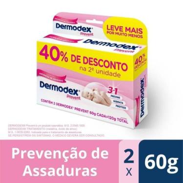 Imagem de Kit Pomada Para Prevenção De Assaduras Dermodex Prevent 120g Com 40% D
