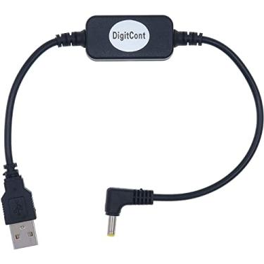 Imagem de DigitCont Cabo de alimentação DigitCont USB 5V para DC 12V, compatível com dispositivos Echo, cabo conversor de tensão USB Step Up, cabo adaptador de fonte de alimentação, 1 m, cabo DC 5V para DC 12V