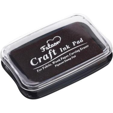 Imagem de Almofadas de tinta de dedo grandes para crianças laváveis para carimbos de tinta, faça você mesmo para carimbos de borracha, papel, scrapbooking, tecido de madeira, melhor presente para crianças (7,6