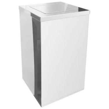 Imagem de Lixeira Quadrada Inox 50 Litros Basculante