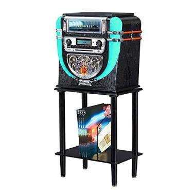 Imagem de arkrocket Boston Mesa Jukebox Record Player Sistema de Entretenimento com Suporte Bluetooth Cd Player Rádio Fm Sd Usb