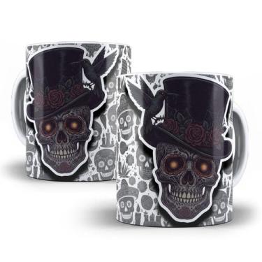Imagem de Caneca Caveira Mexicana Porcelana Personalizada Modelo 2 - Tio da Cane