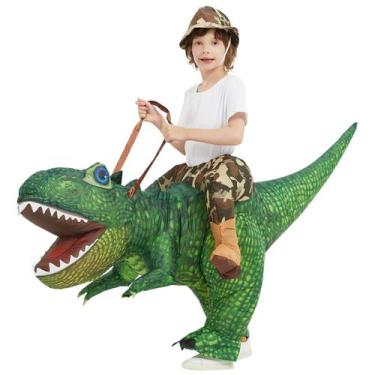 Imagem de Fantasia de dinossauro inflável GOOSH Kids Halloween Diplodocus