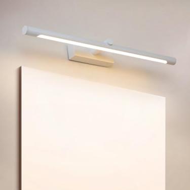 Imagem de GZZBMY Luz de Espelho LED Arandelas de Parede Banheiro Moderno Alumínio Impermeável Arandela Espelho Armário Iluminação Banheiro Iluminação de Parede para Sala de Estar Quarto (Branco Luz Quente, 66
