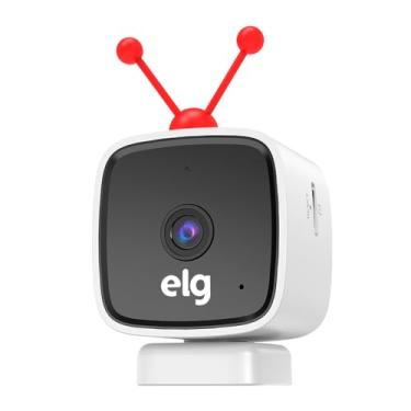 Imagem de ELG, SHCI603, Câmera interna 1080P Full HD Inteligente Wi-Fi com Botão SOS, Áudio Bidirecional, Visão Noturna e Detecção de Movimentos, Branco