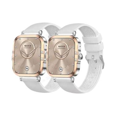 Imagem de Relógio Inteligente Feminino NFC Com Tela AMOLED, Monitor De Frequênci