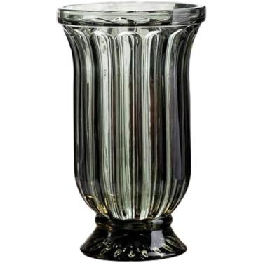 Imagem de CYYHGD Vasos decorativos vasos de vidro vasos decorativos para a casa café vasos de secretária vasos com relevo europeu