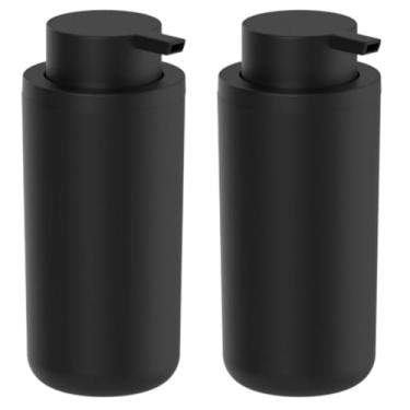 Imagem de Kit Dispenser 500ml 2 Pçs Adesivo para Sabonete Líquido, Shampoo ou Condicionador, Acessório P/Banheiro Lavabo, Decoração Elegante e Moderna (Kit 2 Dispenser 500ml)