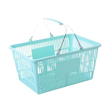 Imagem de Ｂｅｓｇａ Cesta de Compras de Ferro Organizadora de Supermercado para Alimentos Cosméticos Porão