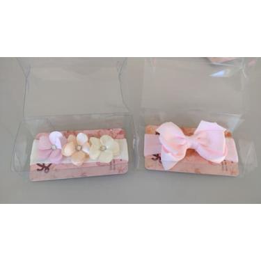 Imagem de Kit faixa Recém nascido Laço e Flor - Lara Acessórios 