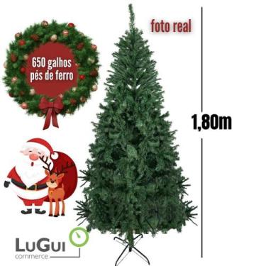 Imagem de Árvore de Natal 1,80m  650 Galhos  Qualidade e Elegância para um Natal