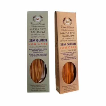 Imagem de Kit 2 Talharim Lentilha Ceres: Lentilha Vermelha, Verde