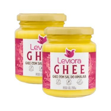 Imagem de Kit 2X: Manteiga Ghee com Sal do Himalaia Sem Lactose Leviora 200g
