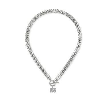 Imagem de ADEMISHIA Colar feminino com inicial inglesa antiga em ouro 18 K, delicado pingente A-Z com corrente cubana de aço inoxidável, gargantilha grossa, colar gargantilha para presente de Halloween e Natal