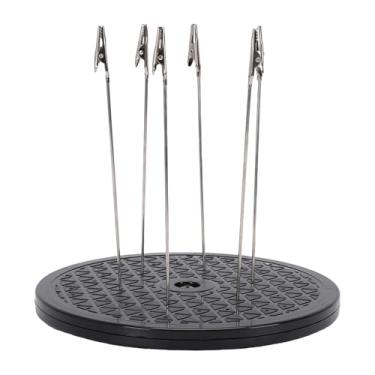 Imagem de Fockety Base de Suporte de Pintura, Plataforma Giratória de Pulverização de Tinta de 7,5 pol. Modelo de Rotação de 360 ​​° Com Bastão de 6 Clipes, Suporte de Modelo para Modelagem de